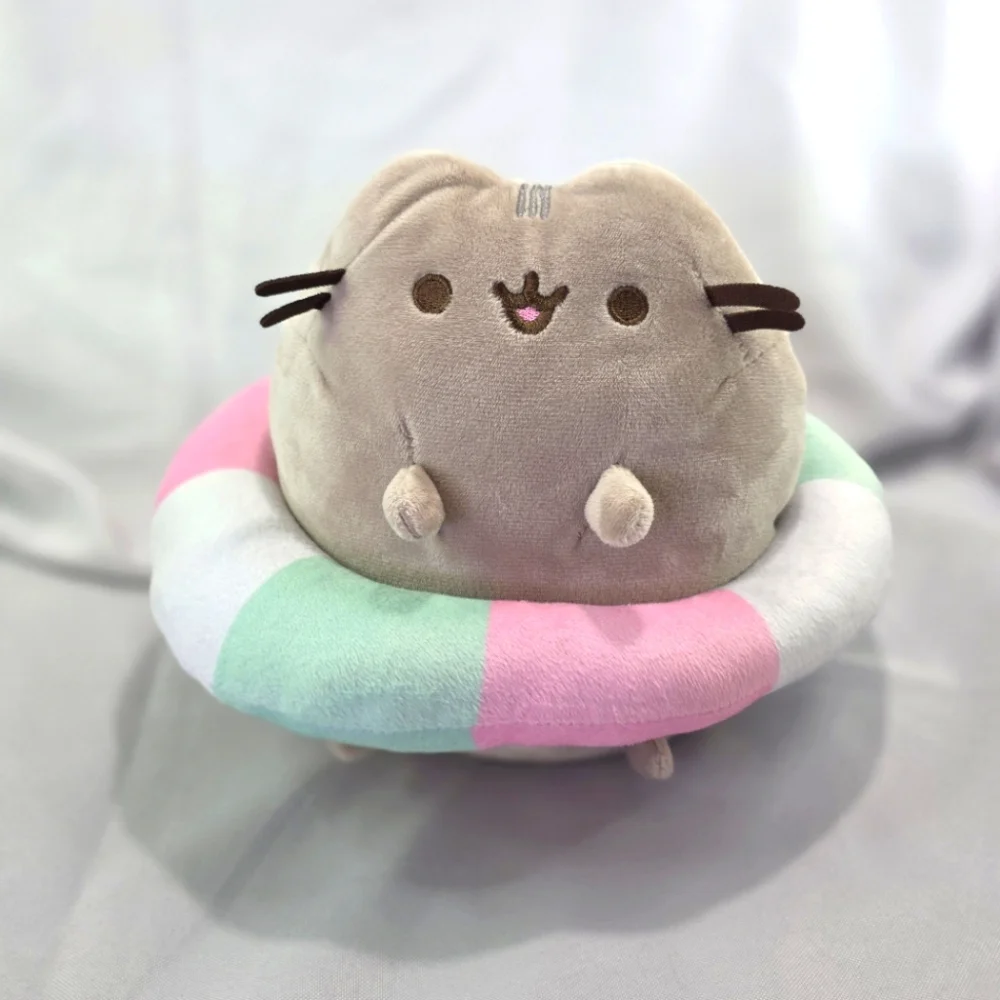 ๐SOLD๐ Pusheen Gray Cat Pool Floatie Plush Toy Kawaii Fiesta 10 Inch 2024 - Picture 1 of 10